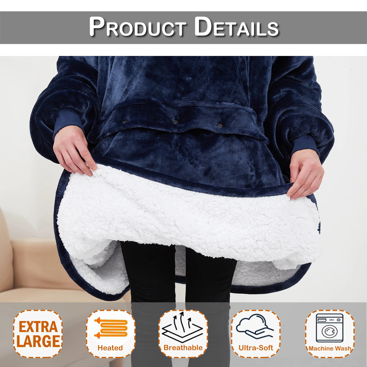 Electric Warmth Hoodie Blanket