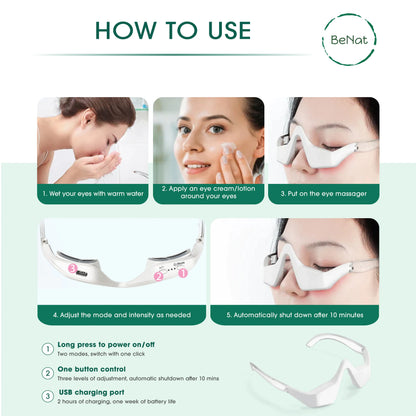 Under-Eye Red Light Therapy Massager