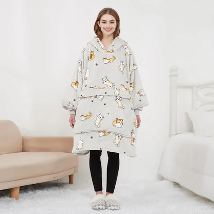 Electric Warmth Hoodie Blanket