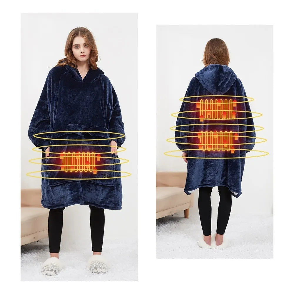 Electric Warmth Hoodie Blanket